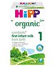 HiPP Organic Combiotic First Infant Formula Stage 1 | Breastmilk Substitute, No Artificial Sweeteners - 800g