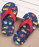 Cute Walk by Babyhug Slip On Flip Flops JCB Print - Blue