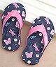 Cute Walk by Babyhug Slip On Flip Flops With Butterfly Print-  Blue