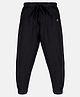 Kiddopanti Unisex Solid Track Pant - Black