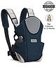 Babyhug  First Blossom 3-in-1 Baby Carrier: Ergonomic with breathable mesh, Padded straps, Cushioned leg openings, and versatile carrying positions for ultimate baby comfort and Parent convenience-Blue