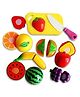 Bitfeex Fruit Cutter Realistic Sliceable Fruits Cutting Play Toy Set of 8  Multicolor