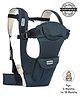 Babyhug Joy Bundle 4-in-1 Premium Baby Carrier : Lightweight, Breathable, Ergonomic design, 4 carrying positions, Head and neck support, Storage pocket, and Adjustable straps for babies up to 12 kg-Blue