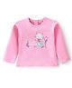 Babyhug 100% Cotton Knit Full Sleeves Top With Marine Life Graphics - Pink
