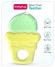 Babyhug Ice Cream Shaped Water Filled Teether - Green & Yellow