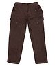 Young Birds Cotton Full Length Pant Solid Color - Brown