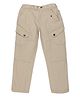 Young Birds Cotton Full Length Pant Solid Color - Beige