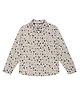 Young Birds Full Sleeves Christmas Theme Printed Shirt - White