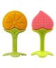 Domenico Baby Silicone Teether Orange & Peach- Multicolor