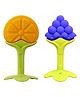 Domenico Baby Silicone Teether Orange & Grapes- Multicolor