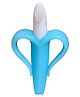 Domenico Silicone Banana Shaped Teething Toothbrush -Blue