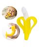 Domenico Silicone Banana Shaped Teething Toothbrush - Yellow