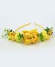 Tia Hair Accessories  Floral Headband-Yellow  Green