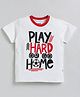 TOONYPORT Half Sleeves Play Theme Printed Tee - White