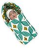 Divine Casa Baby Sleeping Bag & Carry Nest for New Born -Abstarct Green