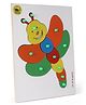 Little Genius Inset Tray Large Dragonfly Knob And Peg Puzzle Multicolour - 12 Pieces