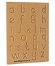 Little Genius Carving English Alphabet Lowercase - Brown
