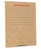 Little Genius Mini Craving Stencils Basic Lines Tray - Beige