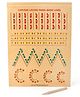 Little Genius Carving Lacing Panel Basic Lines Tray - Beige