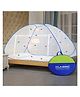 Classic Mosquito Net for Single Bed Foldable Machardani with 30 Pair of Stars - Blue
