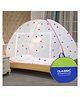 Classic Mosquito Net for Single Bed Foldable Machardani with 30 Pair of Stars - Pink