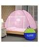 Classic Mosquito Net for Single Bed Foldable Machardani - Pink