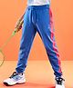 Pine Active Cotton Lycra Full Length Stretchable Anti Bacterial Solid Color Joggers - Blue