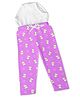 SuperBottoms B Letter Printed Diaper Pants With Stitched In Padded Underwear - Purple