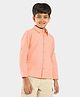 Lilpicks Couture Full Sleeves  Solid Shirt -  Orange