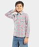 Lilpicks Couture Full Sleeves Checked Shirt - Pink & Blue