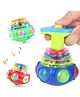 NEGOCIO Magic Lattoo Toy with Music and Lights Spinning Top Toy Magic Lattoo Toy for Kids Lattoo Toy Lattoo Spinning Toy for Kids  PACK OF 3 COLOR MAY VARY