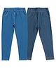 Juscubs Pack Of 2  Denim Type Solid Jeggings - Blue