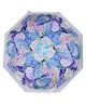 Little Surprise Box White Hydrangea Bunch Floral Print Umbrella - MultiColor