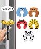 Mihar Essentials EVA Door Stopper For Baby Safety Pack Of 4 (Color and Design May Vary)