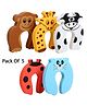 Mihar Essentials EVA Door Stopper For Baby Safety (Color and Design May Vary)- Pack Of 5