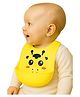 Mihar Essentials Waterproof Silicone Bibs for Baby with 6 Point Adjustable Button Closure & Crumb Catcher(Color May Vary)-Pack Of 1