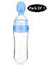 Mihar Essentials Squeezy Silicone Food Feeder Bottle Pack Of 1 - BLUE
