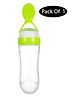 Mihar Essentials Squeezy Silicone Food Feeder Bottle Pack Of 1 - GREEN