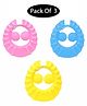 Mihar Essentials Adjustable Bathing Baby Shower Cap Pack Of 3 - COLOR MAY VARY