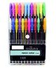 SKB Neon Colour Metallic Gel Pen Set of 24 - Multicolour