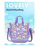 SKB Unicorn Print Cute Colorful Multi Purpose Handbag - Purple