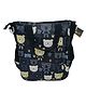 SKB Bear Print Cute Colorful Multi Purpose Handbag - Black