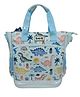 SKB Dinosaur Print Cute Colorful Multi Purpose Handbag - White