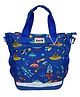 SKB Space Print Cute Colorful Multi Purpose Handbag - Blue