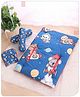 Babyhug 100% Premium Cotton Baby Bedding Set Animal Astronaut  Print- Blue