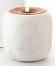 Byora Homes White Marble Aromatic Carrara Candle Holder - 600 g