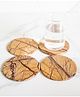 Byora Homes Marble Bidasar Coasters- Set of 4