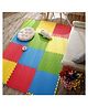 Reznor Thick Interlocking EVA Foam Padding Kids Play Mat Kids School Floor Tiles 4 Pack - Multicolour