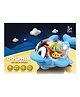 AKN TOYS Musical Gear Dolphin Toy for Kids with Flashing Lights & 360 Rotation (Colour May Vary)