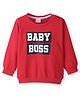 Babyhug 100% Cotton Knit Full Sleeves Graphics Printed Sweatshirt - Red